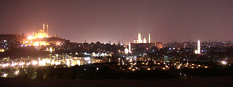 Le Caire - Parc el Azhar de nuit