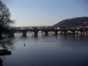 Le pont Charles, depuis le pont Cech