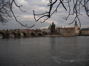 Pont Charles depuis Certovka (au sud-ouest)