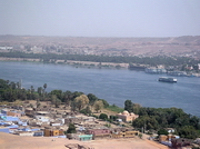 Syène - village nubien Nagaa al Qoba, vu du mausolée du marabout Qoubbet el-Haoua