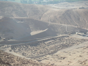 Thèbes ouest - chemin de crête, vue plongeante sur Deir el Medinet