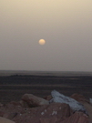 Lever de soleil entre Assouan et Abou Simbel