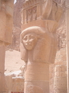 Thèbes ouest - Deir el-Bahari, chapiteau hathorique
