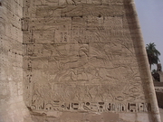 Thèbes ouest - Medinet Habou, chasse au taureau