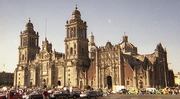 Mexico - cathédrale à Zocalo