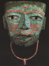 Masque funéraire (turquoises, coquillages, obsidienne) - Teotihuacan